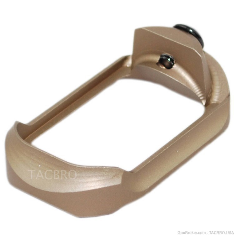TACBRO Tan 19/23/32/38 Anodized Aluminum Mag Well For Glock Gen 1 2 3 4-img-1
