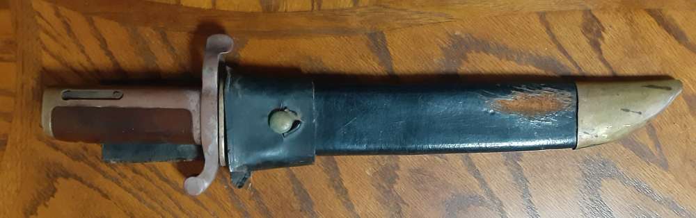 Dahlgren USN Civil War Bayonet With Scabbard and Frog 1862-img-0