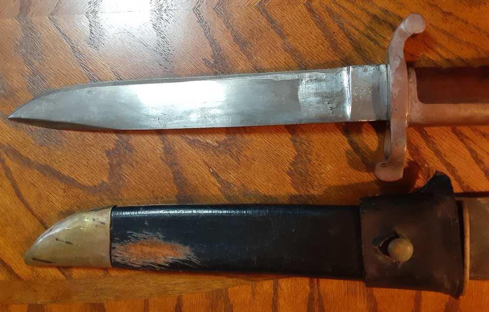 Dahlgren USN Civil War Bayonet With Scabbard and Frog 1862-img-4