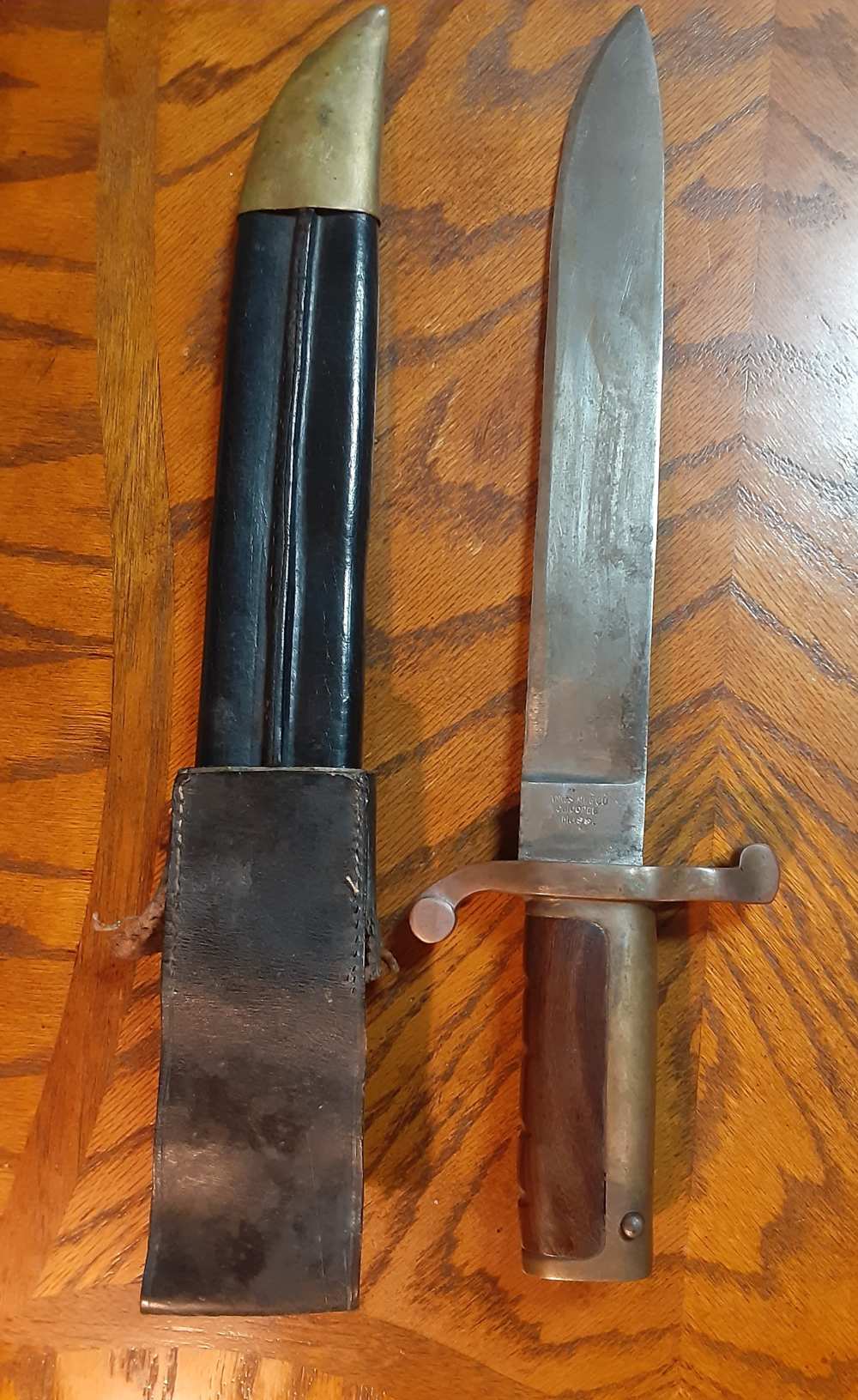 Dahlgren USN Civil War Bayonet With Scabbard and Frog 1862-img-8