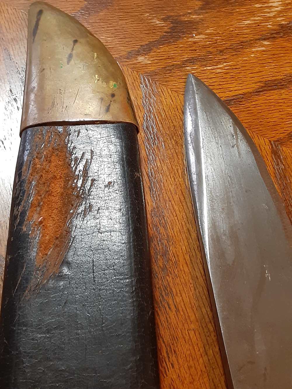 Dahlgren USN Civil War Bayonet With Scabbard and Frog 1862-img-21