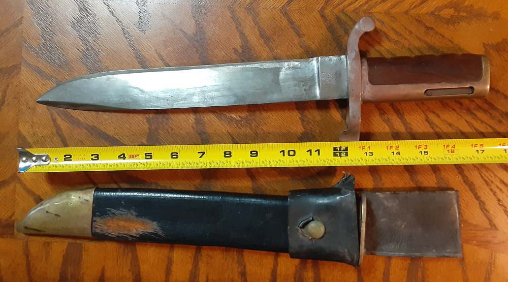 Dahlgren USN Civil War Bayonet With Scabbard and Frog 1862-img-16