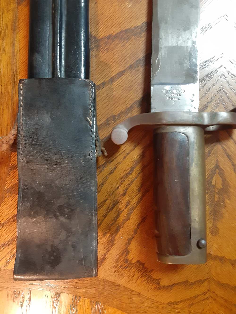 Dahlgren USN Civil War Bayonet With Scabbard and Frog 1862-img-9