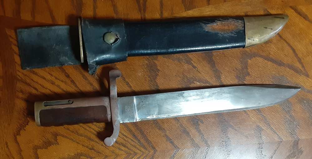 Dahlgren USN Civil War Bayonet With Scabbard and Frog 1862-img-2