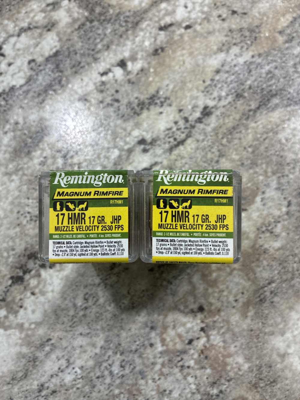 Remington Magnum Rimfire 17 HMR 17 Grain JHP 100 RDS-img-1