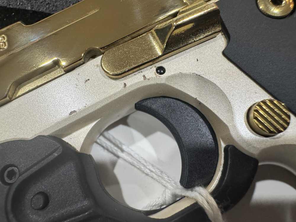 Beautiful plated Sig Sauer P238 with custom grips!-img-4