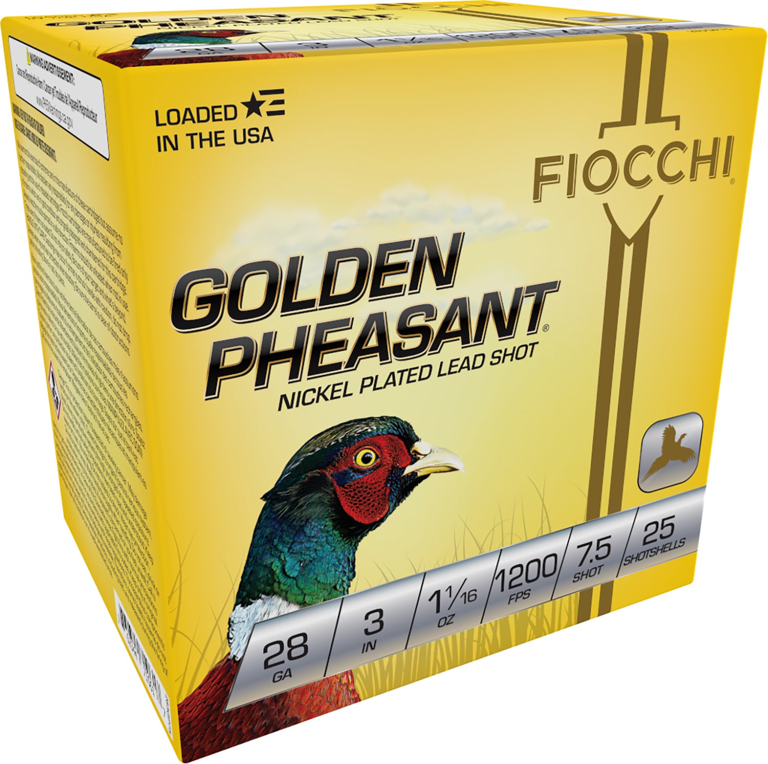 Fiocchi 283GP75 Golden Pheasant 28 Gauge Shotgun Shells-img-0