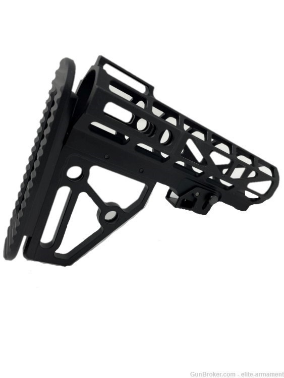 Skeleton Aluminum Adjustable Rifle Stock For AR-15 M4 Rifles Mil-Spec Tubes-img-2