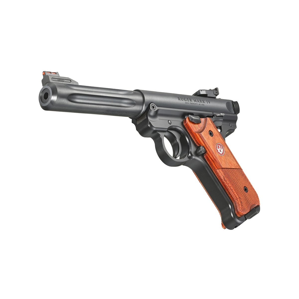 RUGER Mark IV 22LR 5.5in 10rd Checkered Laminate Single-Action Pistol 40177-img-4