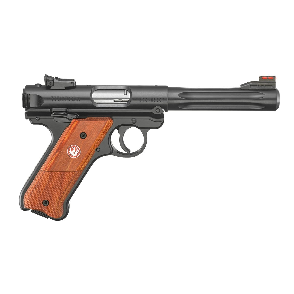 RUGER Mark IV 22LR 5.5in 10rd Checkered Laminate Single-Action Pistol 40177-img-1