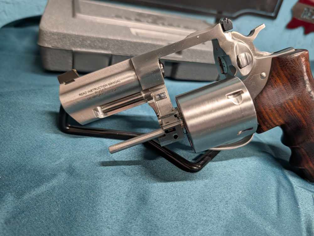 Ruger GP100 01767 44 Special SA/DA Stainless 3" revolver wood grips! Box-img-16