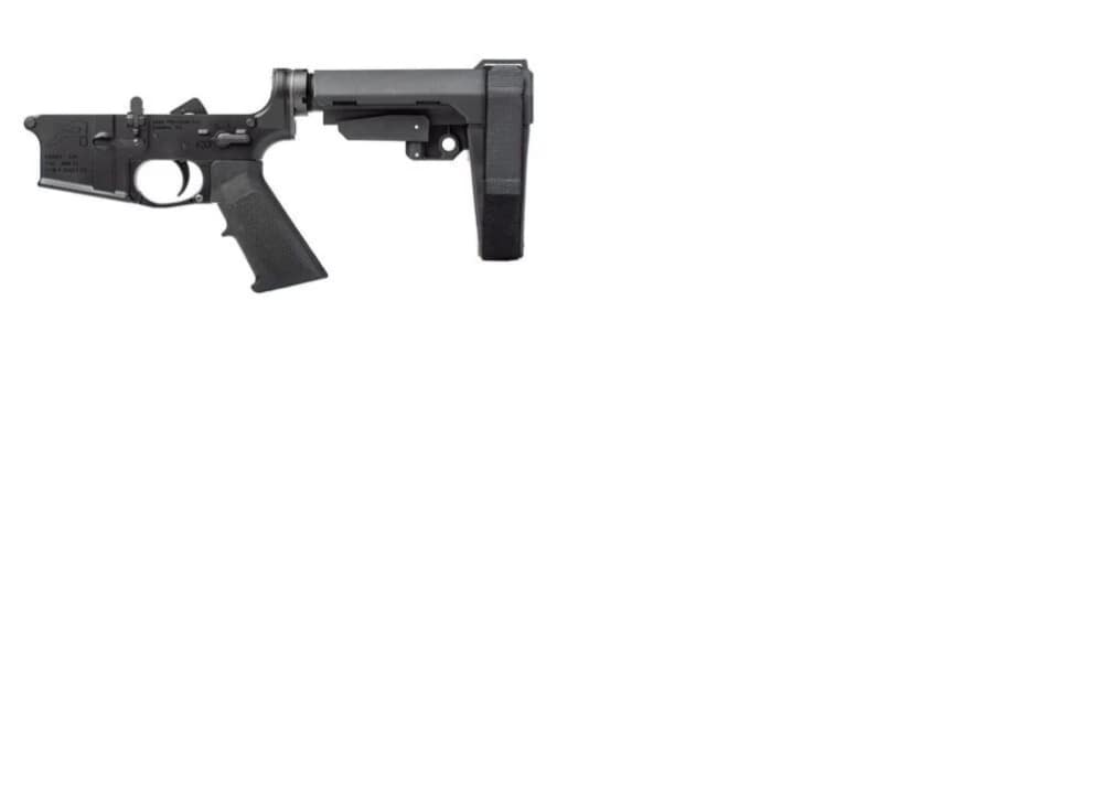 Aero Precision AR15 Pistol Complete Lower Receiver w/ A2 Grip & SBA3 Brace-img-1