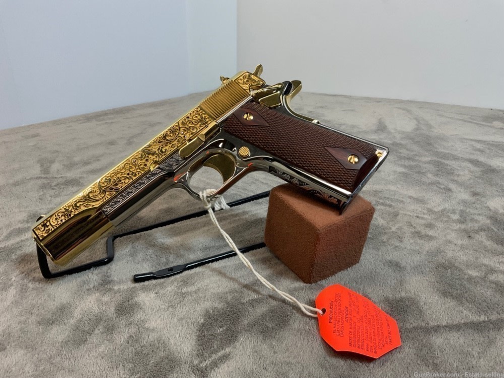 Colt 1911 Government, Series 80, .45ACP, 24K Gold and Chrome-img-9