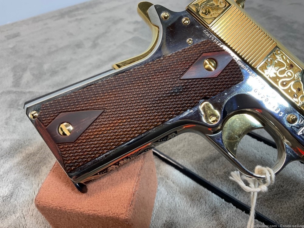 Colt 1911 Government, Series 80, .45ACP, 24K Gold and Chrome-img-5