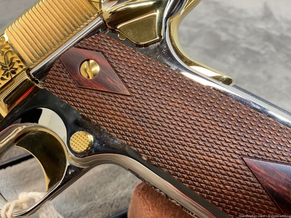 Colt 1911 Government, Series 80, .45ACP, 24K Gold and Chrome-img-13