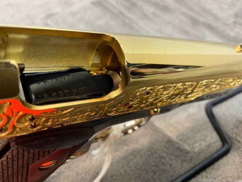 Colt 1911 Government, Series 80, .45ACP, 24K Gold and Chrome-img-8