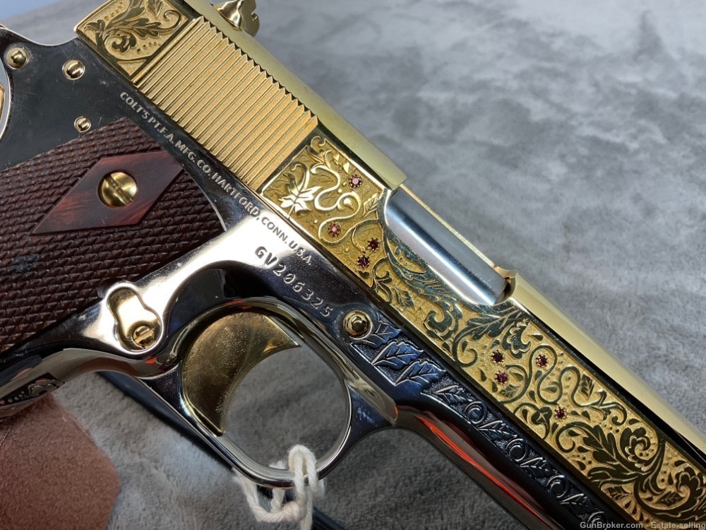 Colt 1911 Government, Series 80, .45ACP, 24K Gold and Chrome-img-3