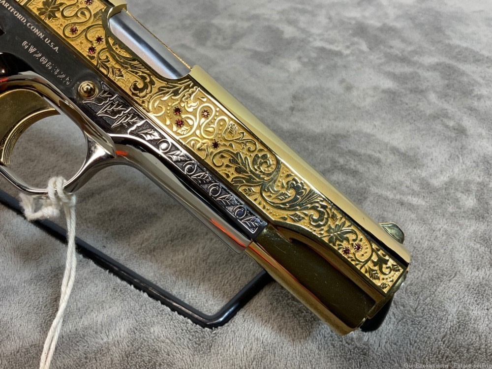 Colt 1911 Government, Series 80, .45ACP, 24K Gold and Chrome-img-2