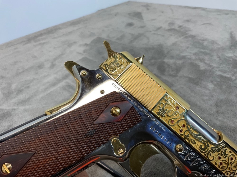 Colt 1911 Government, Series 80, .45ACP, 24K Gold and Chrome-img-4