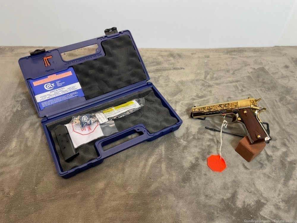 Colt 1911 Government, Series 80, .45ACP, 24K Gold and Chrome-img-16
