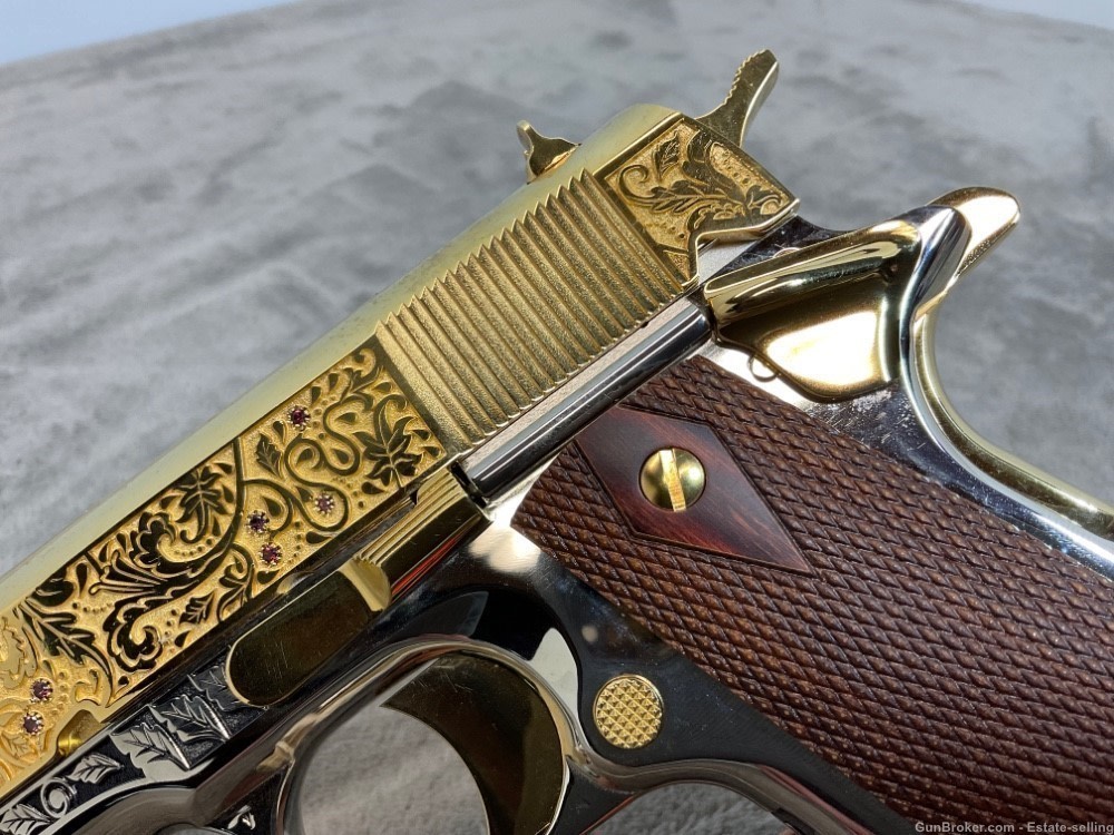 Colt 1911 Government, Series 80, .45ACP, 24K Gold and Chrome-img-12
