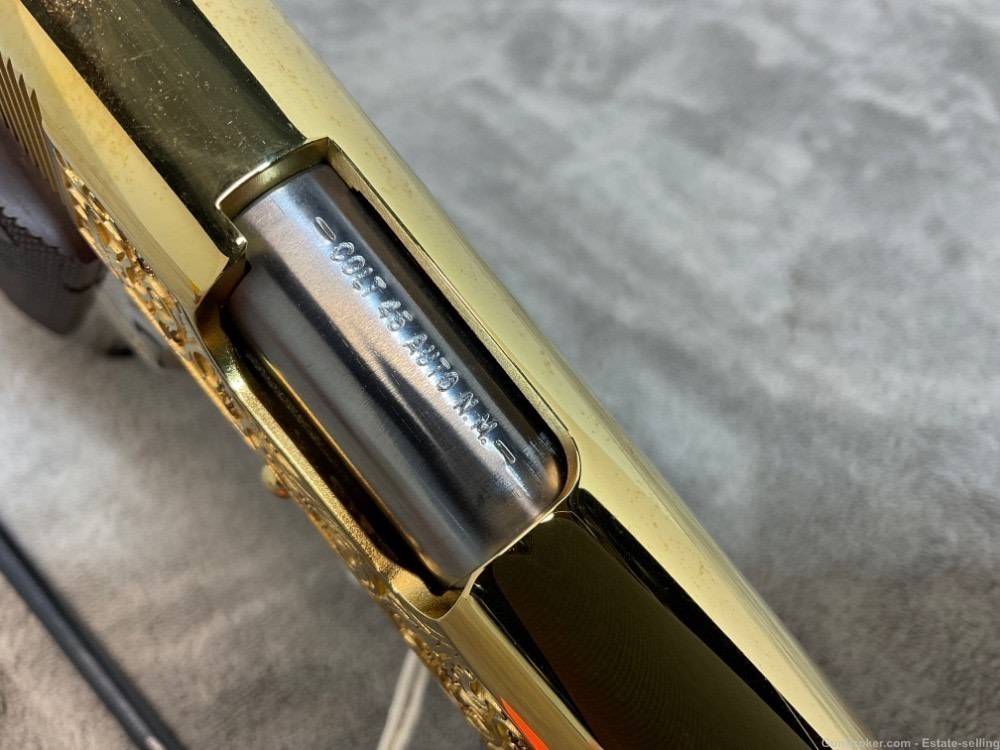 Colt 1911 Government, Series 80, .45ACP, 24K Gold and Chrome-img-7