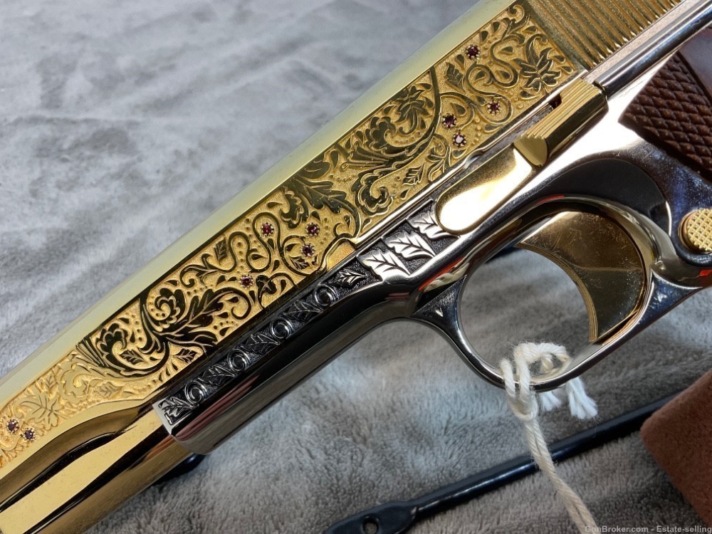 Colt 1911 Government, Series 80, .45ACP, 24K Gold and Chrome-img-11