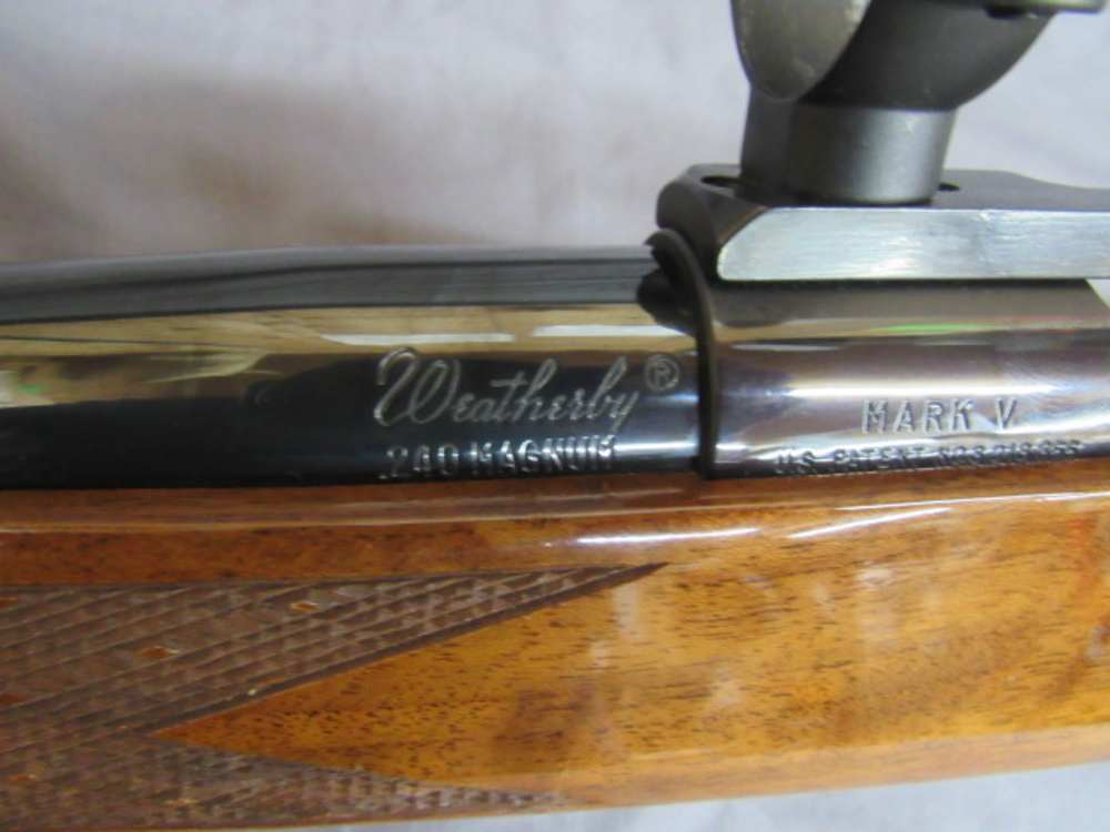 Weatherby Mark V 240 Magnum w/ 26" Barrel  and  Scope Base & Rings-img-36