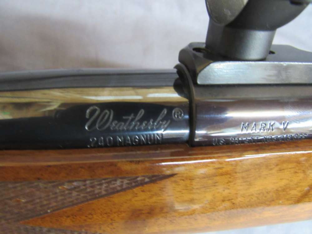 Weatherby Mark V 240 Magnum w/ 26" Barrel  and  Scope Base & Rings-img-37