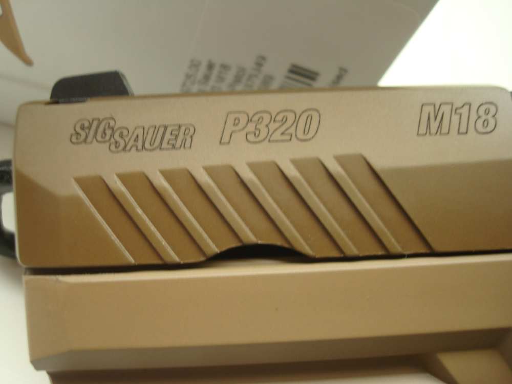 Sig Sauer P320 M18 with Custom Works FCU - Tan - 7 Mags 10 Round - 9MM-img-1