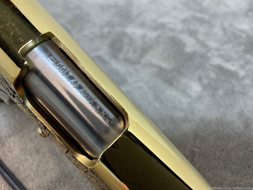 Colt 1911 Government, Series 80, .45ACP, 24K Gold and Chrome-img-11