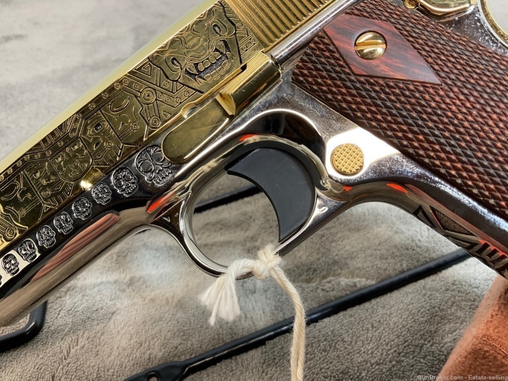 Colt 1911 Government, Series 80, .45ACP, 24K Gold and Chrome-img-2