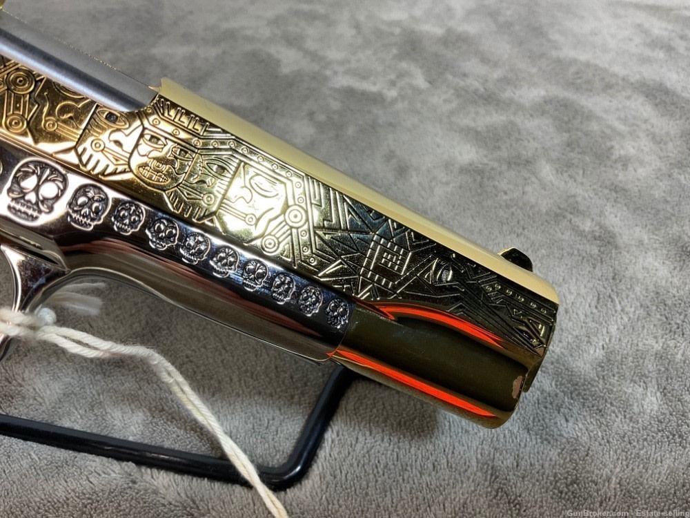 Colt 1911 Government, Series 80, .45ACP, 24K Gold and Chrome-img-7