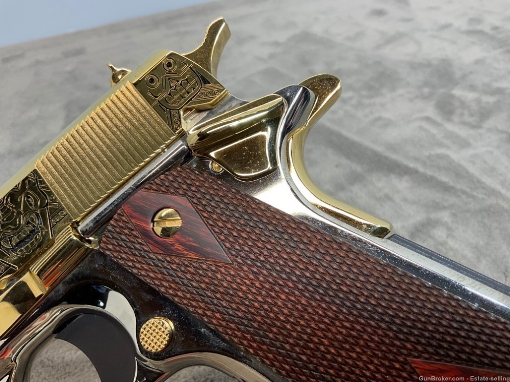 Colt 1911 Government, Series 80, .45ACP, 24K Gold and Chrome-img-4