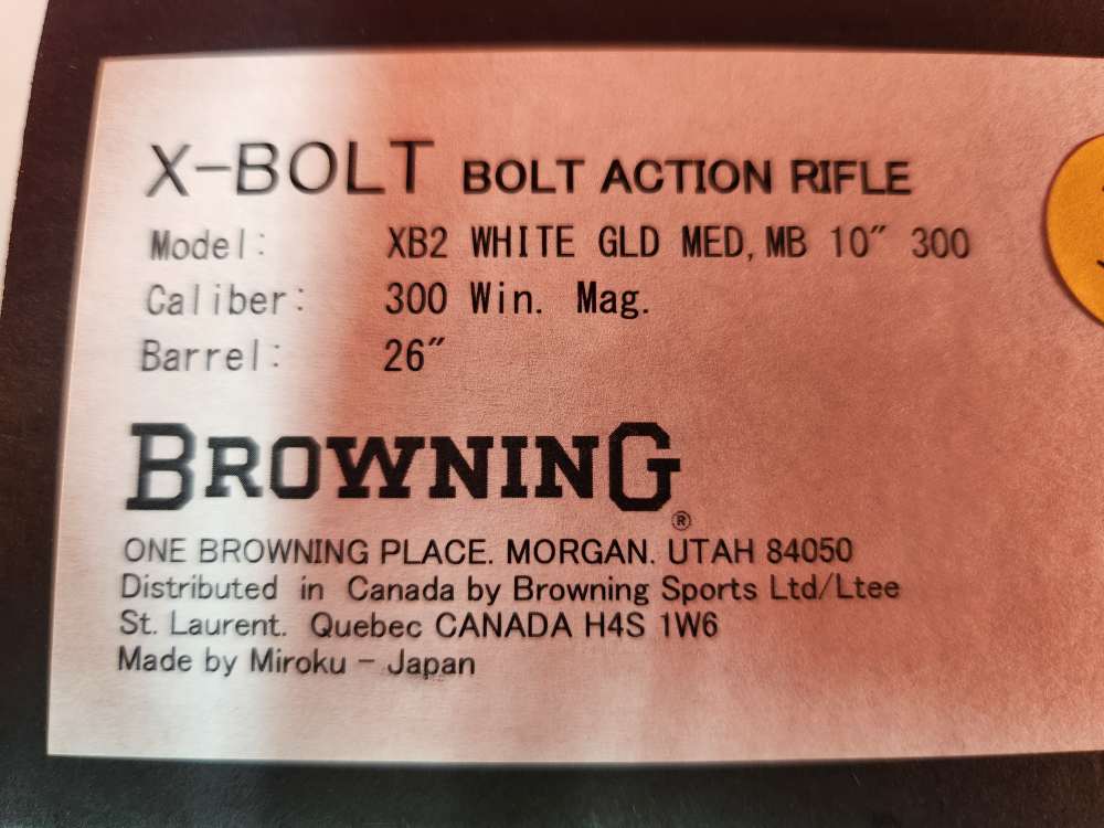 BROWNING X-BOLT 2 WHITE GOLD MEDALLION 300 WIN MAG 26" NEW! NO CC FEES!-img-19