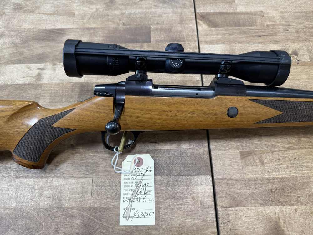 SAKO AV 7MM Rem Mag - With Zeiss Diavari Scope - Used Excellent Condition -img-2