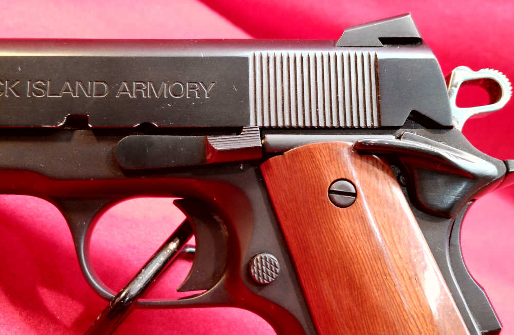 Rock Island Armory 1911 .45 ACP 3.5" NICE CUSTOM HOLSTER RIA OFFICERs MODEL-img-7