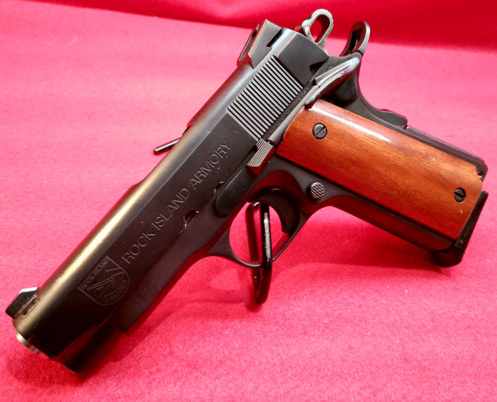 Rock Island Armory 1911 .45 ACP 3.5" NICE CUSTOM HOLSTER RIA OFFICERs MODEL-img-5