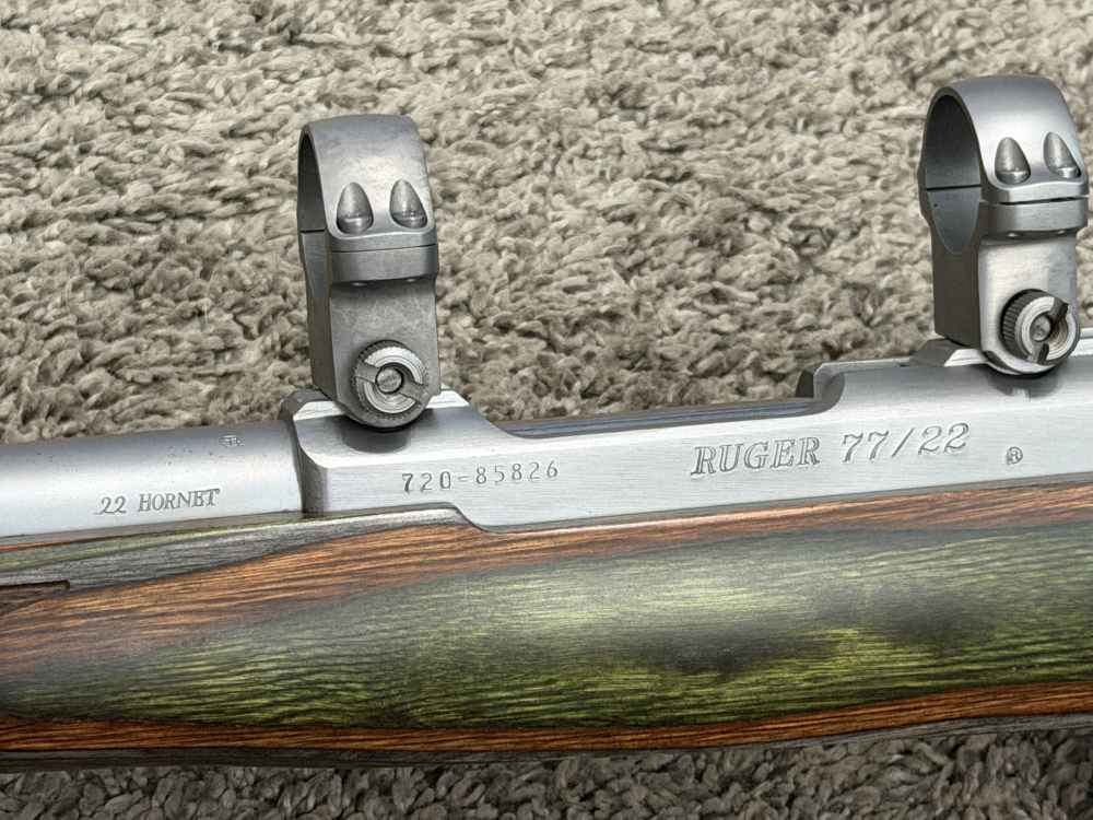 Ruger m77 77/22 green mountain 22 Hornet stainless ss 2015-img-6