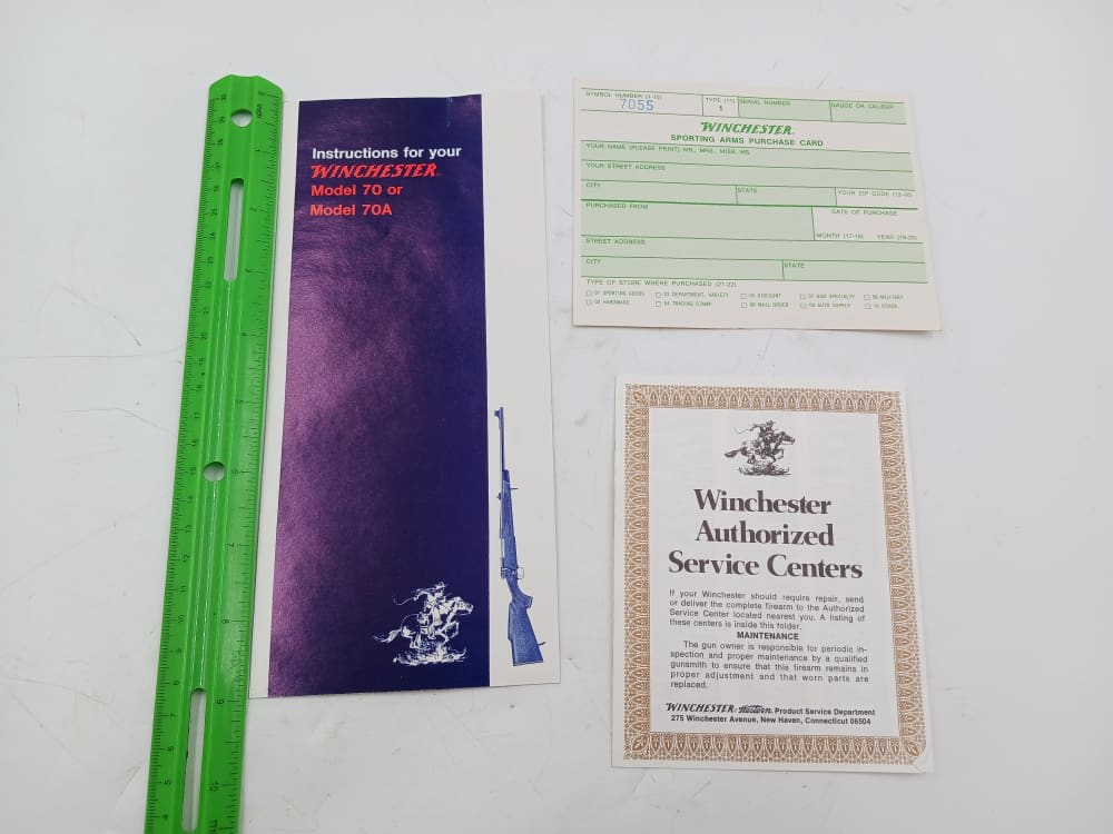 Winchester Model 70, 70A Instructions & More -img-0