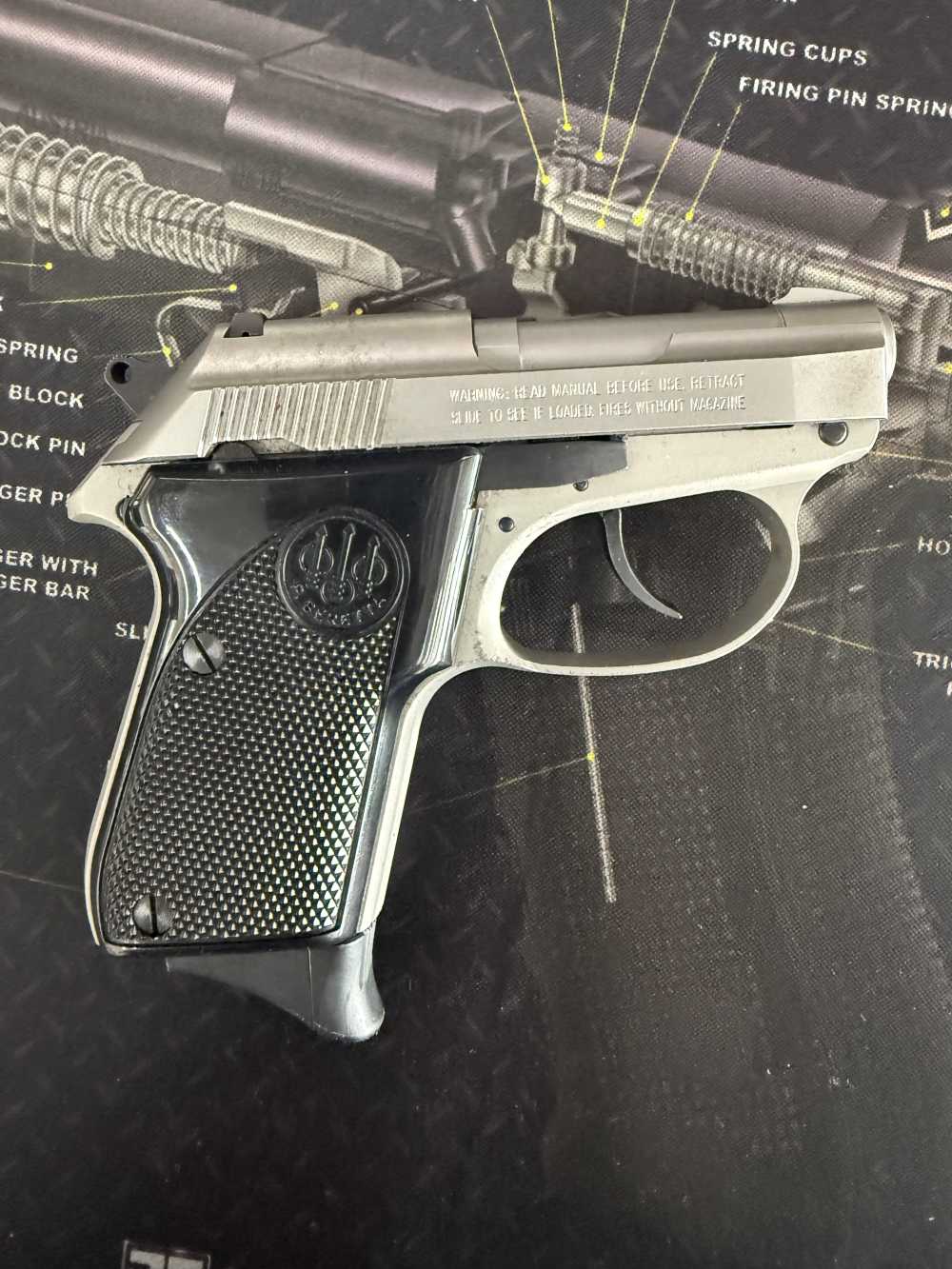 Beretta 3032 Tomcat Stainless 32acp Pistol with 2 Mags FREE LAYAWAY -img-3