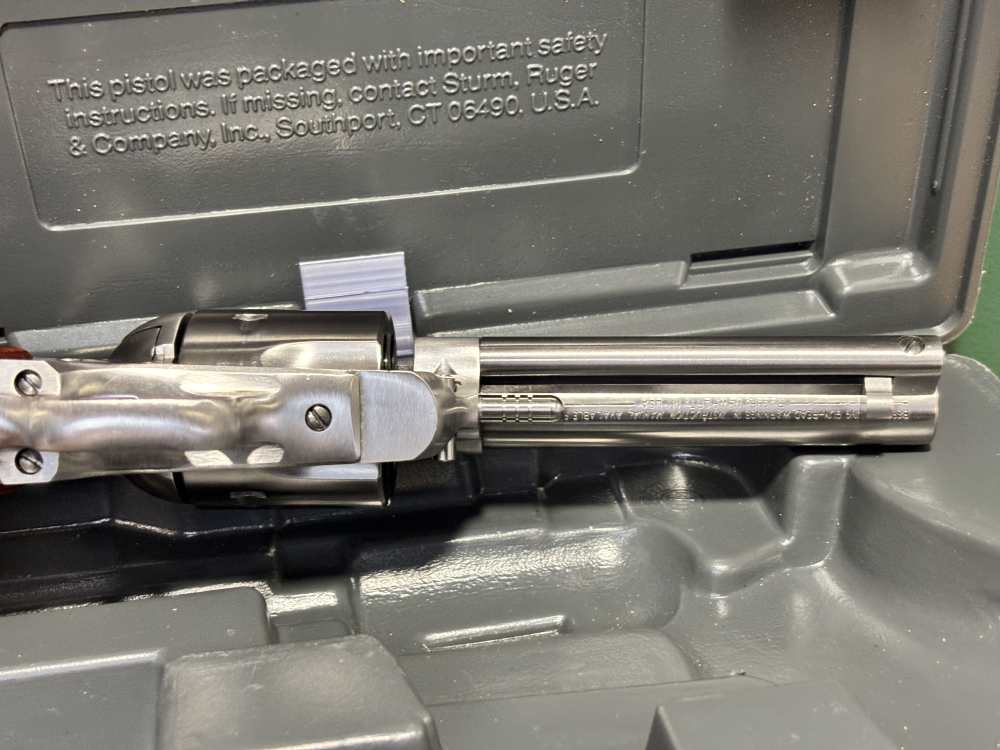 Ruger Stainless New Model Blackhawk .357 Mag 4.25" w/ Orig Box -img-10