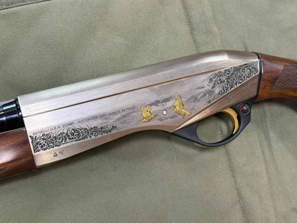 Benelli Montefelro Silver Featherweight - 20ga Engraved 26" Barrel WOW! NEW-img-1