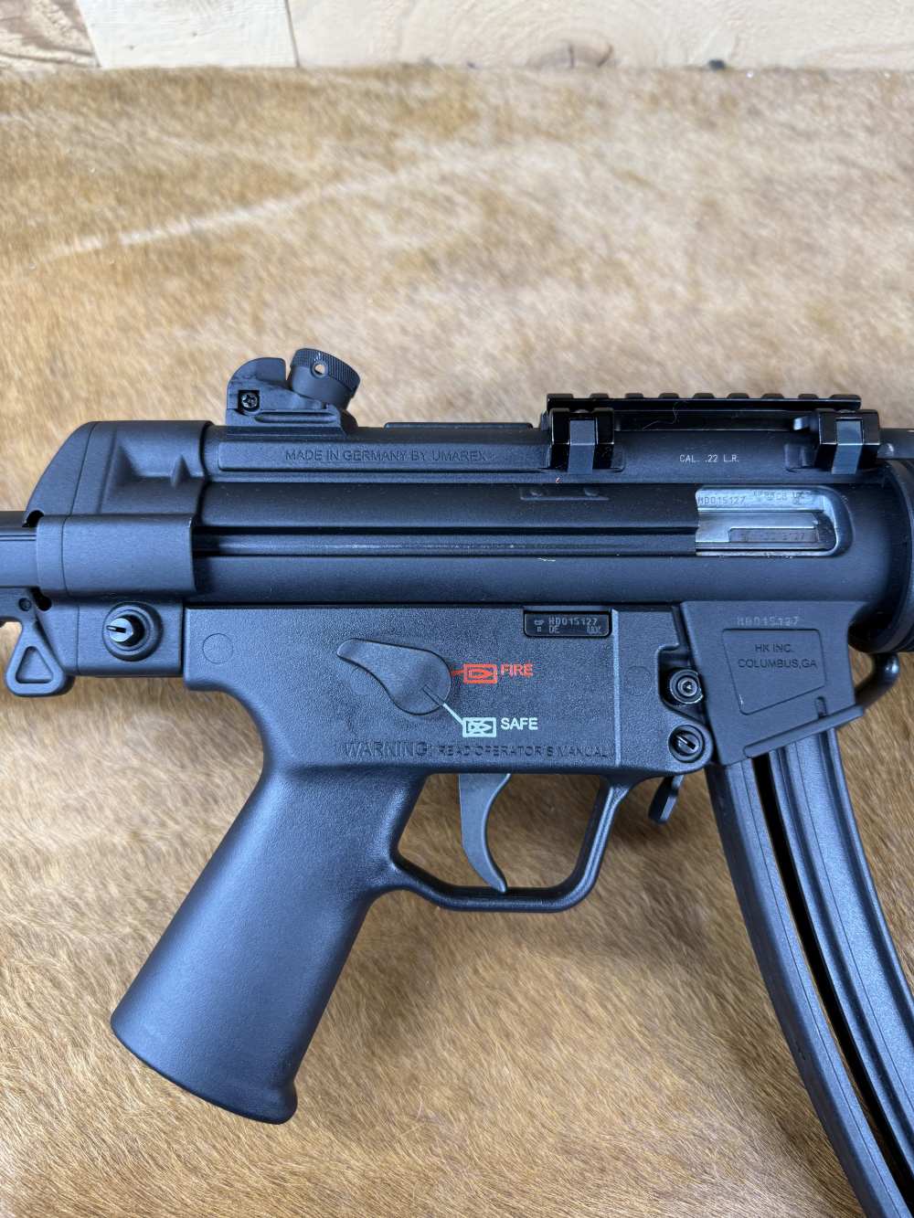 K MP5 .22 LR RIFLE 16.1" BARREL 25+1 W/ CLAW MOUNT & 3 MAGS-img-2