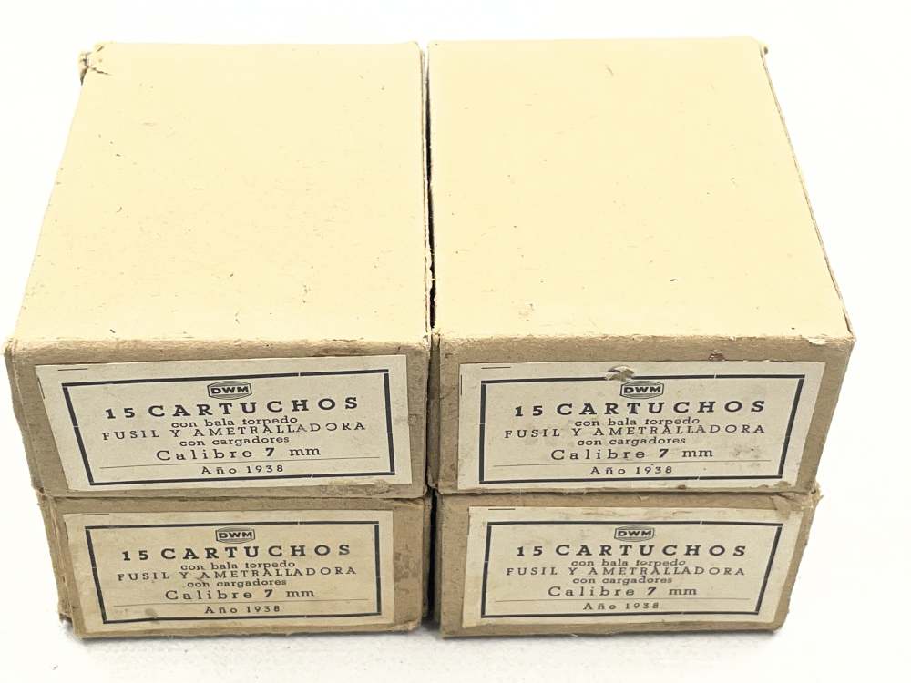 60 x 1938 DWM 7mm Mauser 7x57 German WW2 K ammo clips-img-0