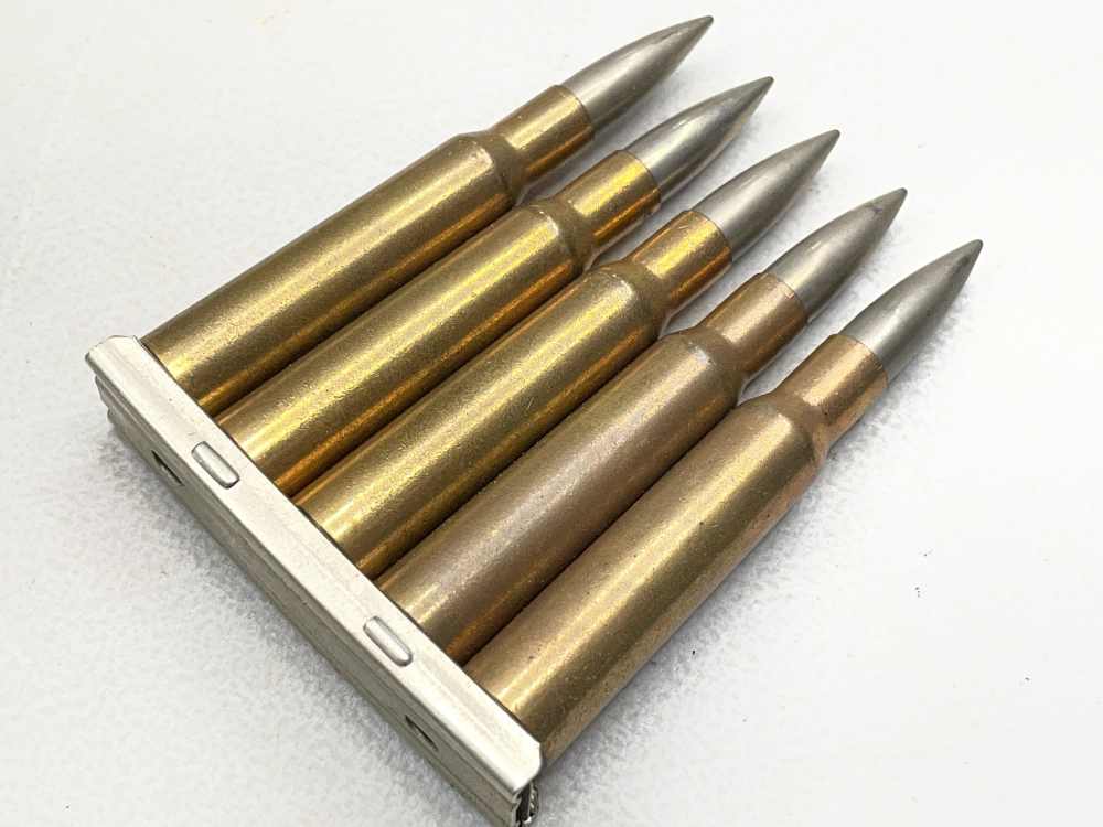 60 x 1938 DWM 7mm Mauser 7x57 German WW2 K ammo clips-img-4