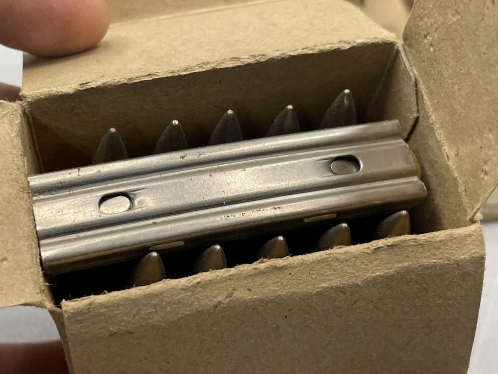 60 x 1938 DWM 7mm Mauser 7x57 German WW2 K ammo clips-img-3
