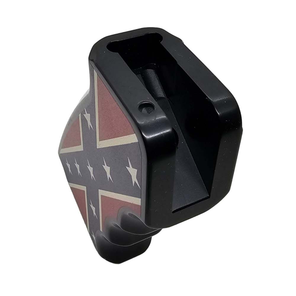 CNC Aluminum AR-15 / M4 Pistol Grip – Ergonomic – Confederate Flag Design-img-1