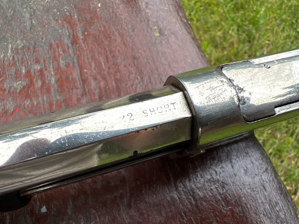 Early 1890 Winchester First Model Solid Frame Slide Action .22 Pump Rifle-img-17