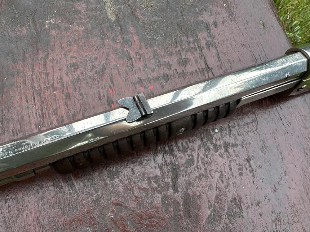 Early 1890 Winchester First Model Solid Frame Slide Action .22 Pump Rifle-img-16
